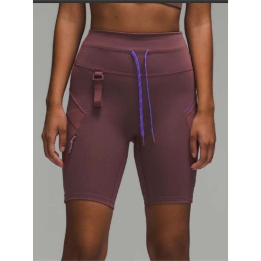 Lululemon Super High Rise Dark Oxide Hiking Shorts